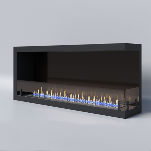 Биокамин "Русский огонь" Честер 1200 угловой правый с защитным и декоративным стеклом