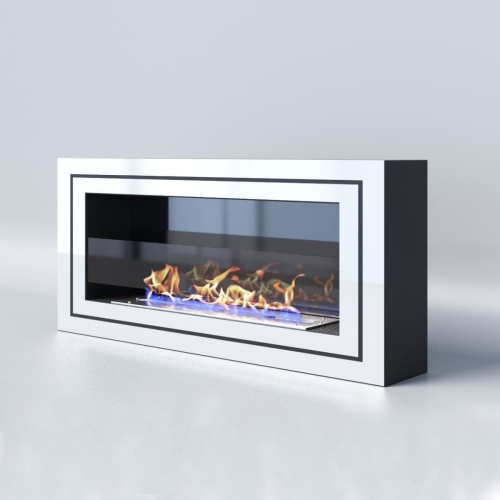 Биокамин "Русский огонь" Стенли 900N настенный с защитным и декоративным стеклом