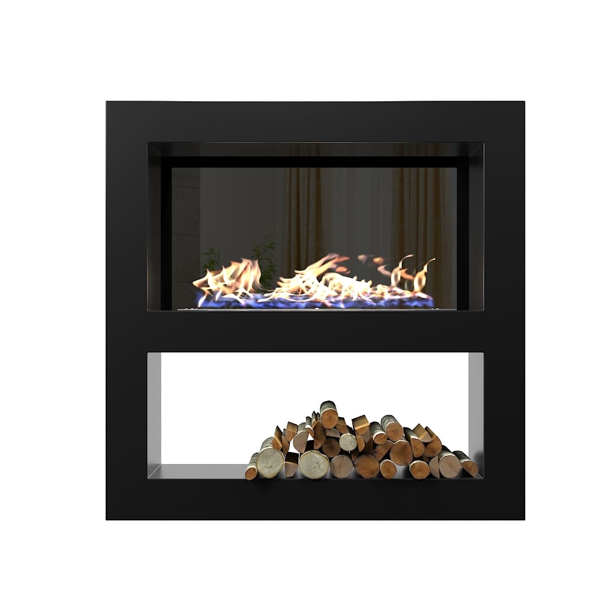 Биокамин "Русский огонь" Лобби 1300 встраиваемый с защитным и декоративным стеклом по цене 80 950 руб.