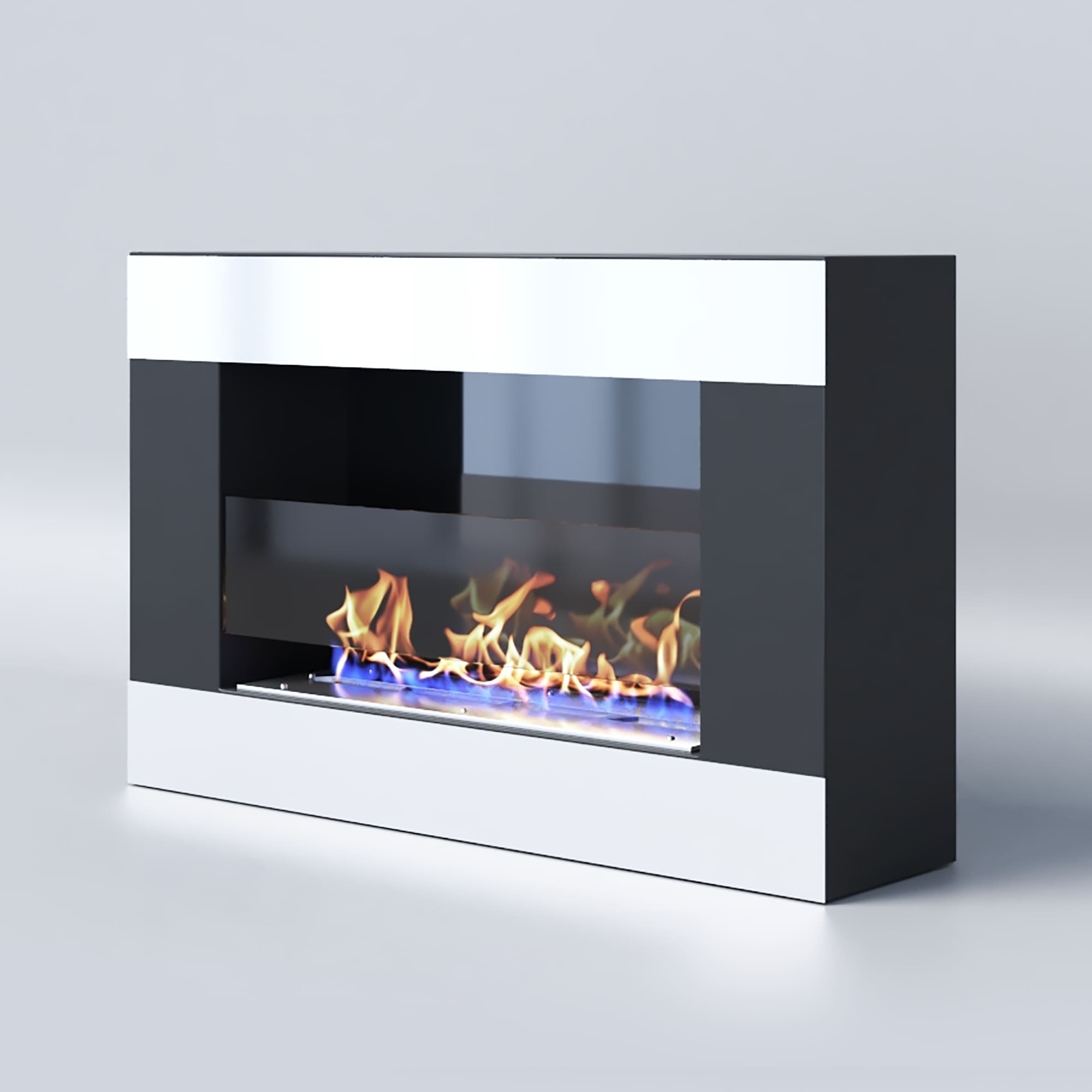 Биокамин "Русский огонь" Модерн 650N настенный с защитным и декоративным стеклом по цене 32 800 руб.