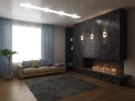 Автоматический биокамин Lux Fire Smart Flame 1400 Black по цене 
