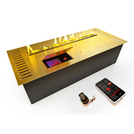 Автоматический биокамин ZeFire M 700 латунный с ДУ по цене 309 000 руб.