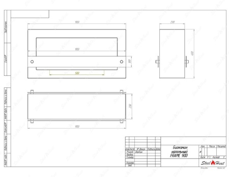 Биокамин SteelHeat WALL FRAME ONE 900 белый, стекло, стемалит Биокамин SteelHeat WALL FRAME ONE 900 белый, стекло, стемалит по цене 56 910 руб.