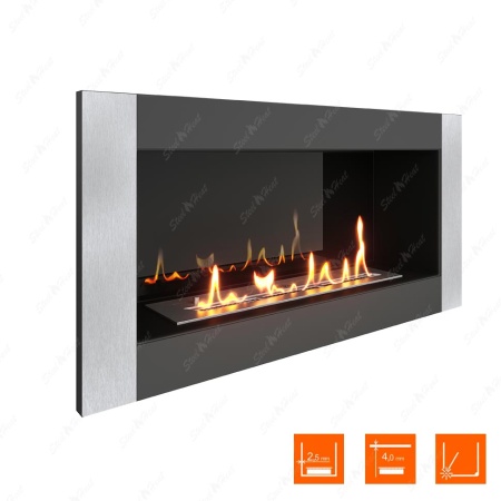 Биокамин SteelHeat ONE-V 800 стемалит по цене 38 640 руб.