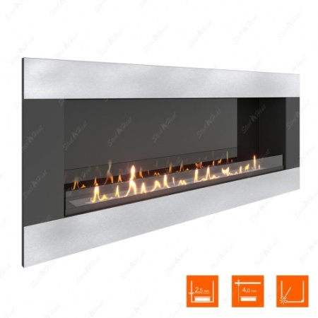 Биокамин SteelHeat GRAND-H 1500 XL стекло + стемалит по цене 80 640 руб.