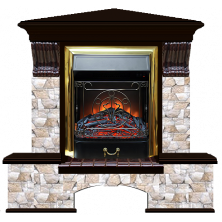 Бостон К Арбат угловой (венге)+Majestic Brass