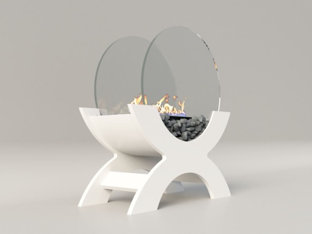 Биокамин "Русский огонь" Император белый по цене 21 800 руб.